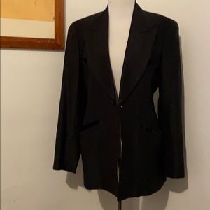 Matsuda black jacket / velvet on the pockets